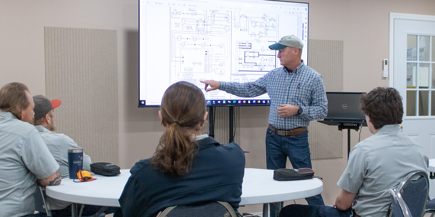 HVAC Professional Development training class at Carolina Air