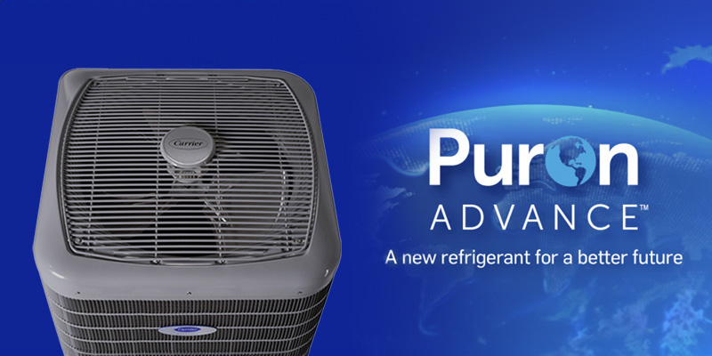 HVAC system using Puron Advance coolant.